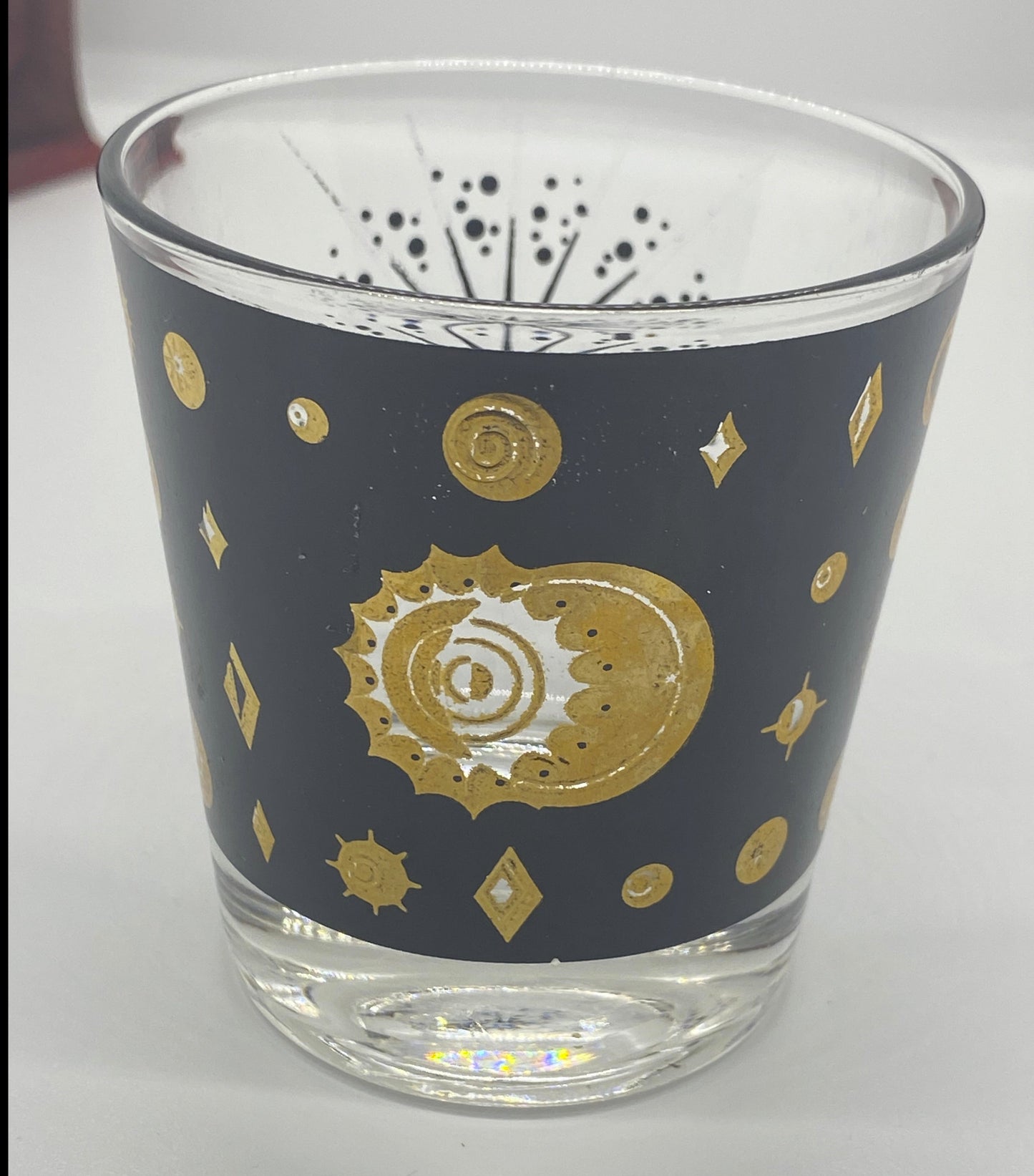 Starburst Celestial Eclipse Low Ball glass