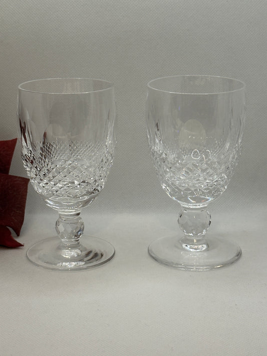 Two Waterford crystal glasses