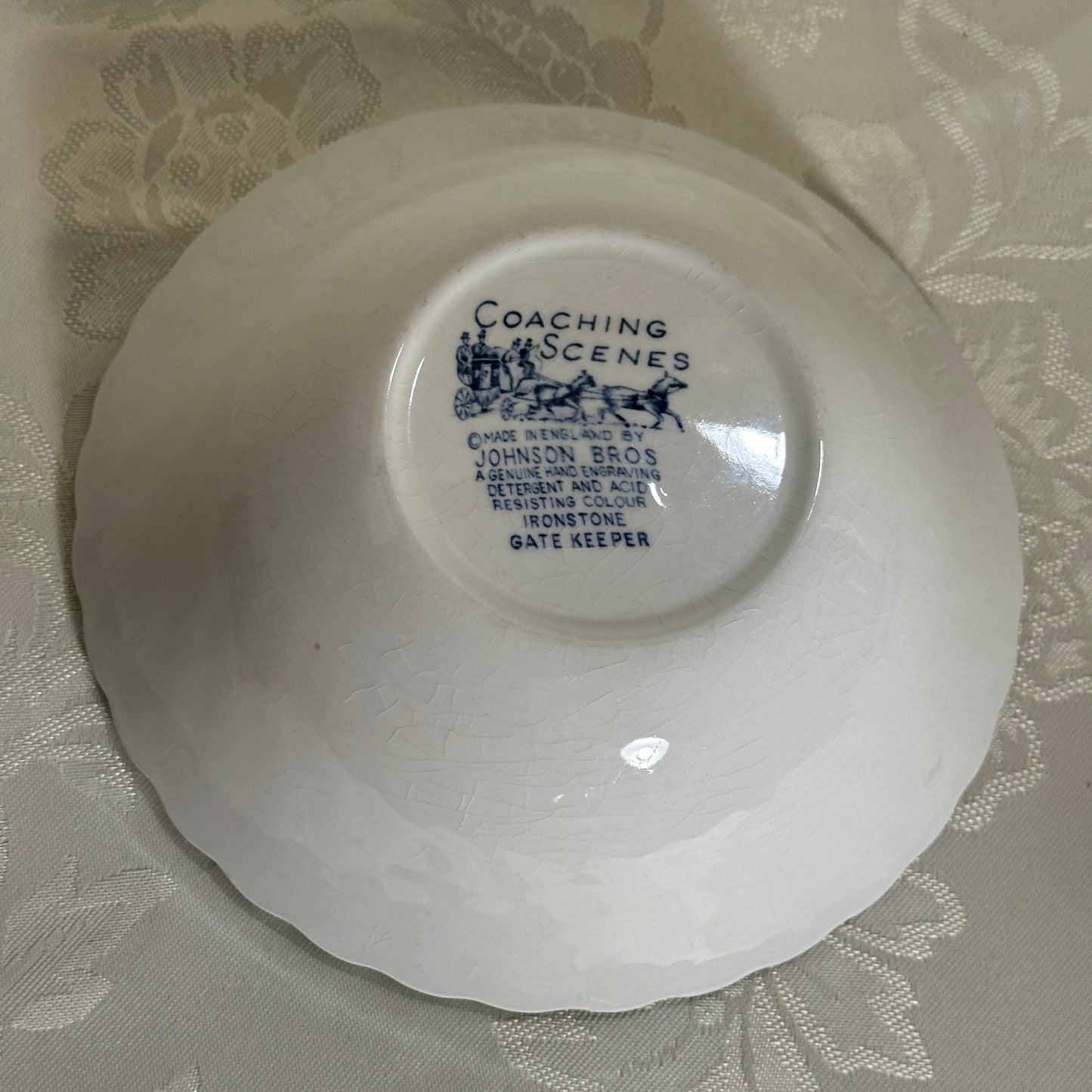 Coaching Scenes Blue and White by Johnson Brothers