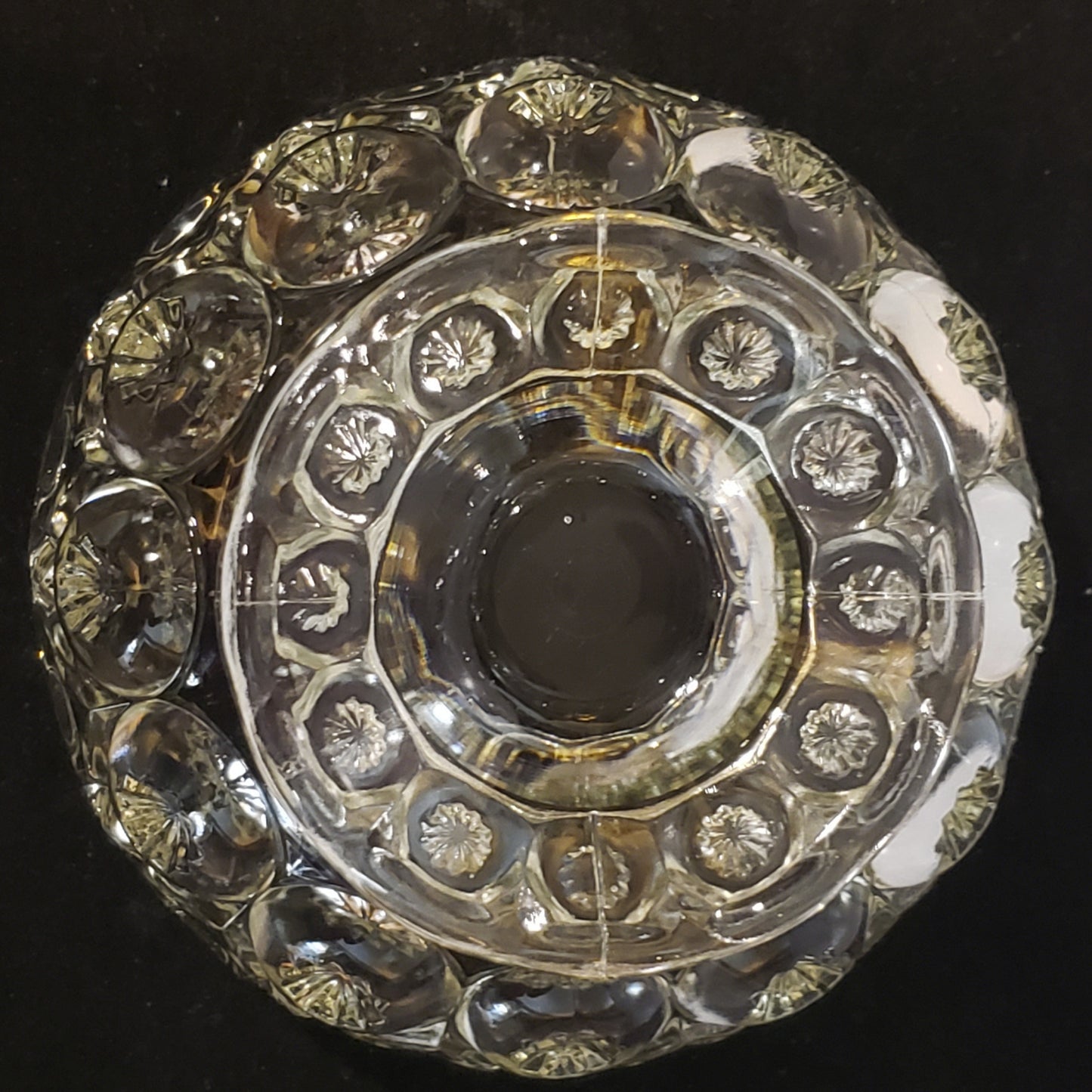 Moon and Stars Clear Glass Bowl