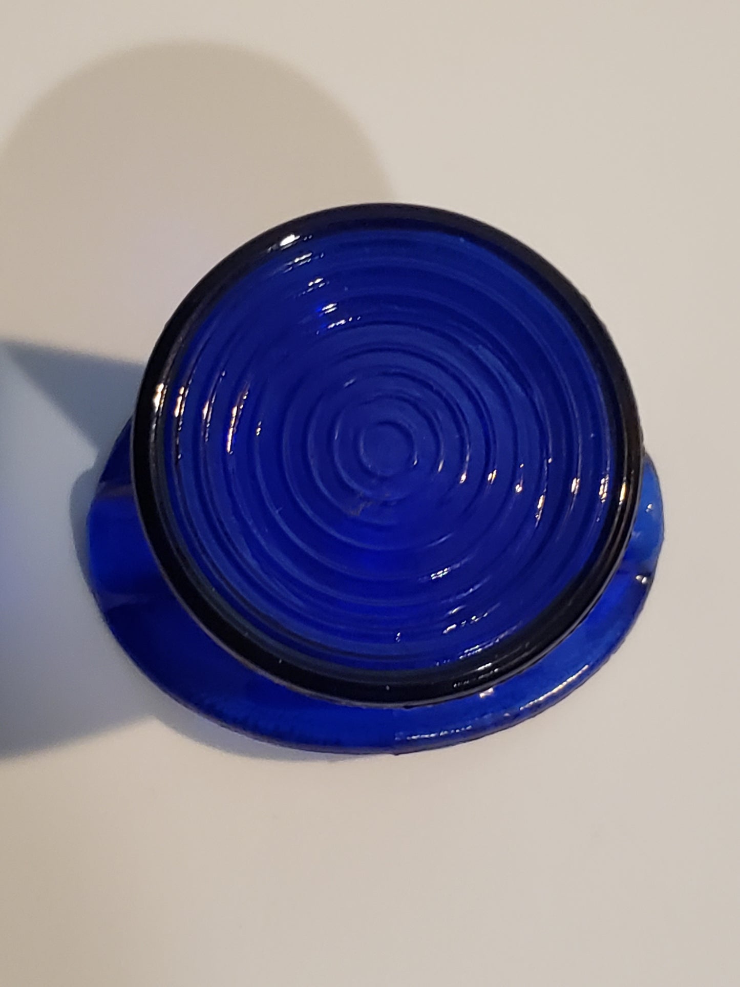 Depression Era Cobalt Blue Top Hat Glass Ashtray