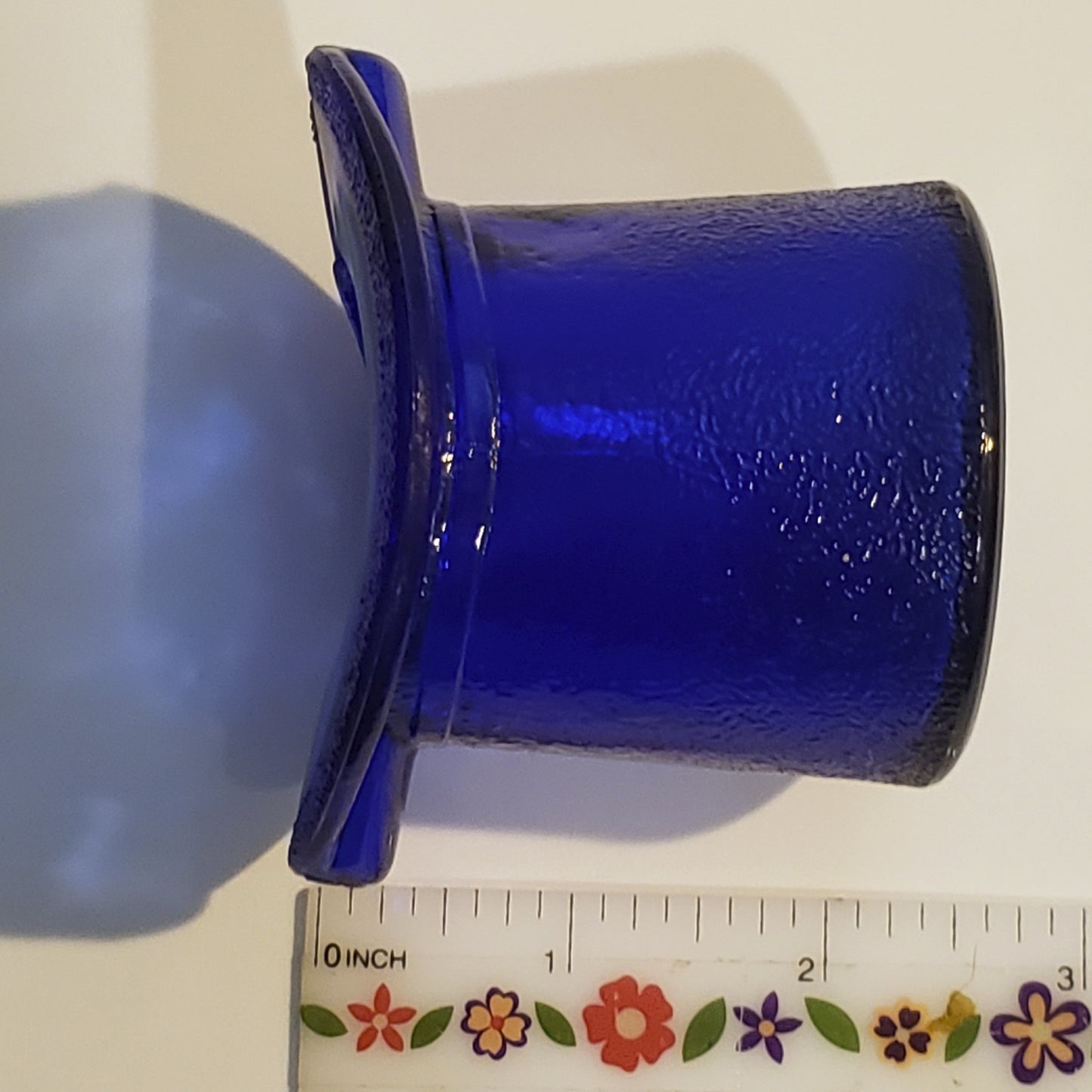 Depression Era Cobalt Blue Top Hat Glass Ashtray