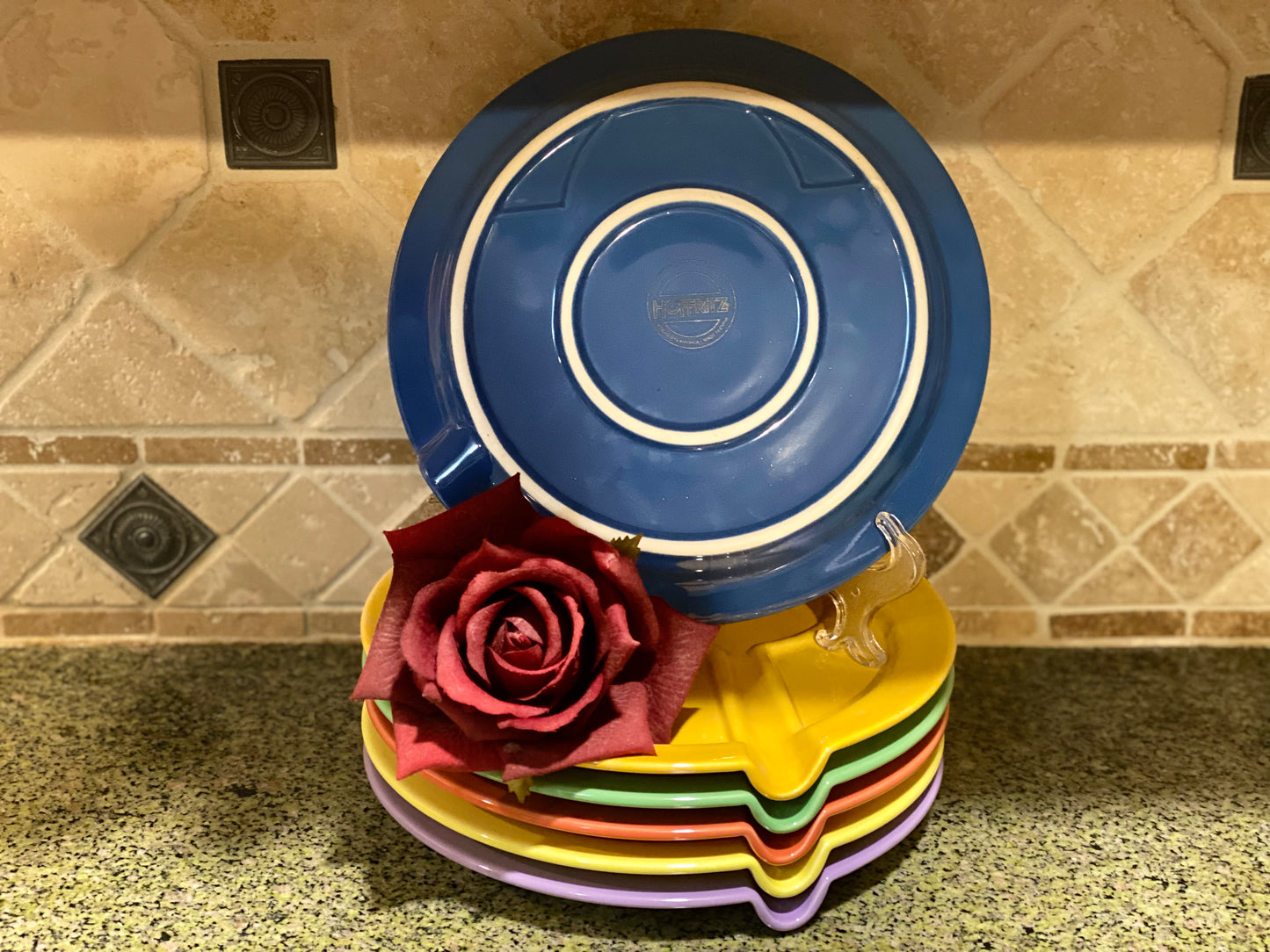 Hoffritz Fondue/Sushi Plates, Set of 6