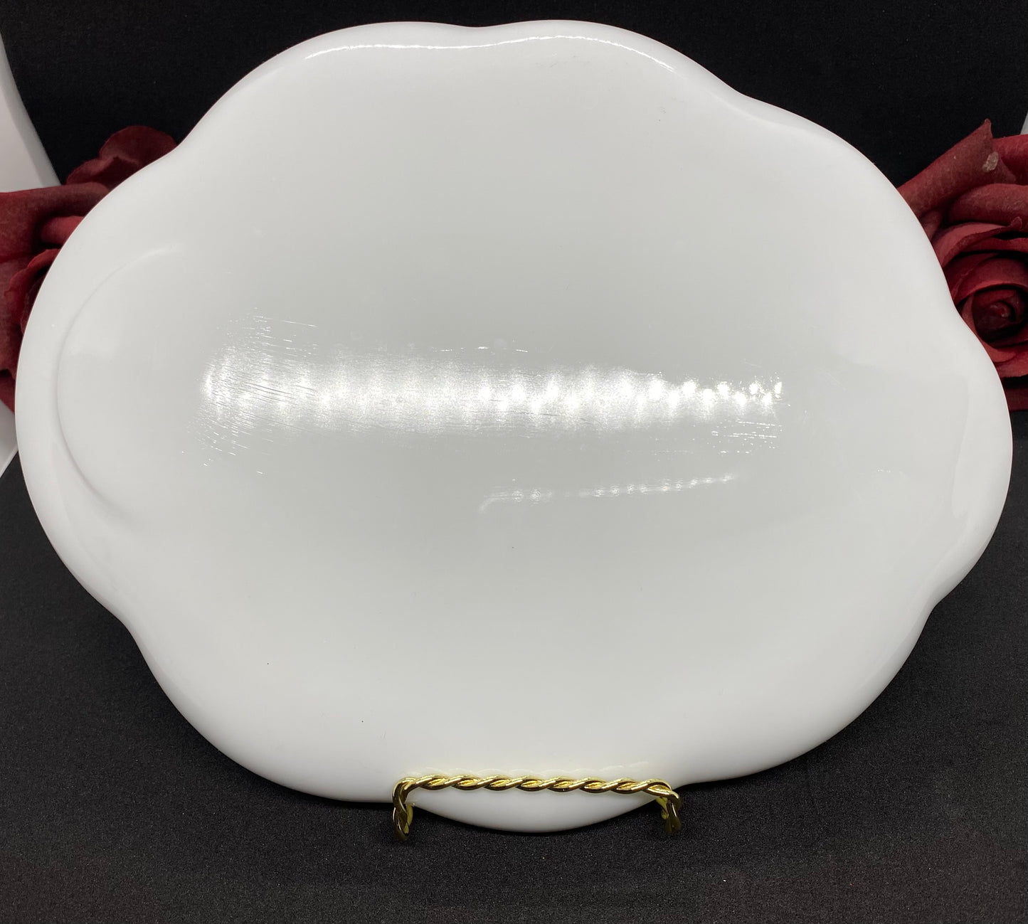 Snack Plate & Punch/Snack Cup Set Harvest Milk Glass by Colony, Sets of 4