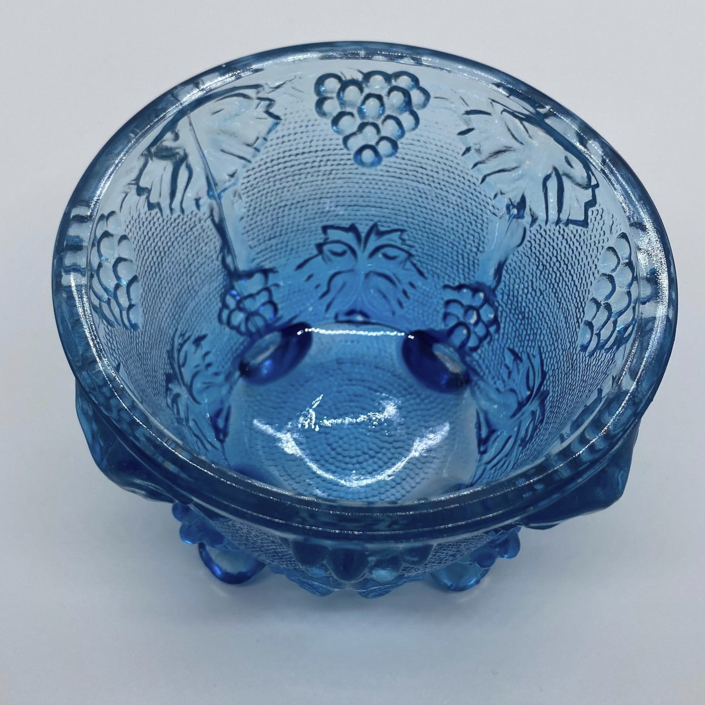Jeanette Pressed Glass Footed Candy Dish With Lid
