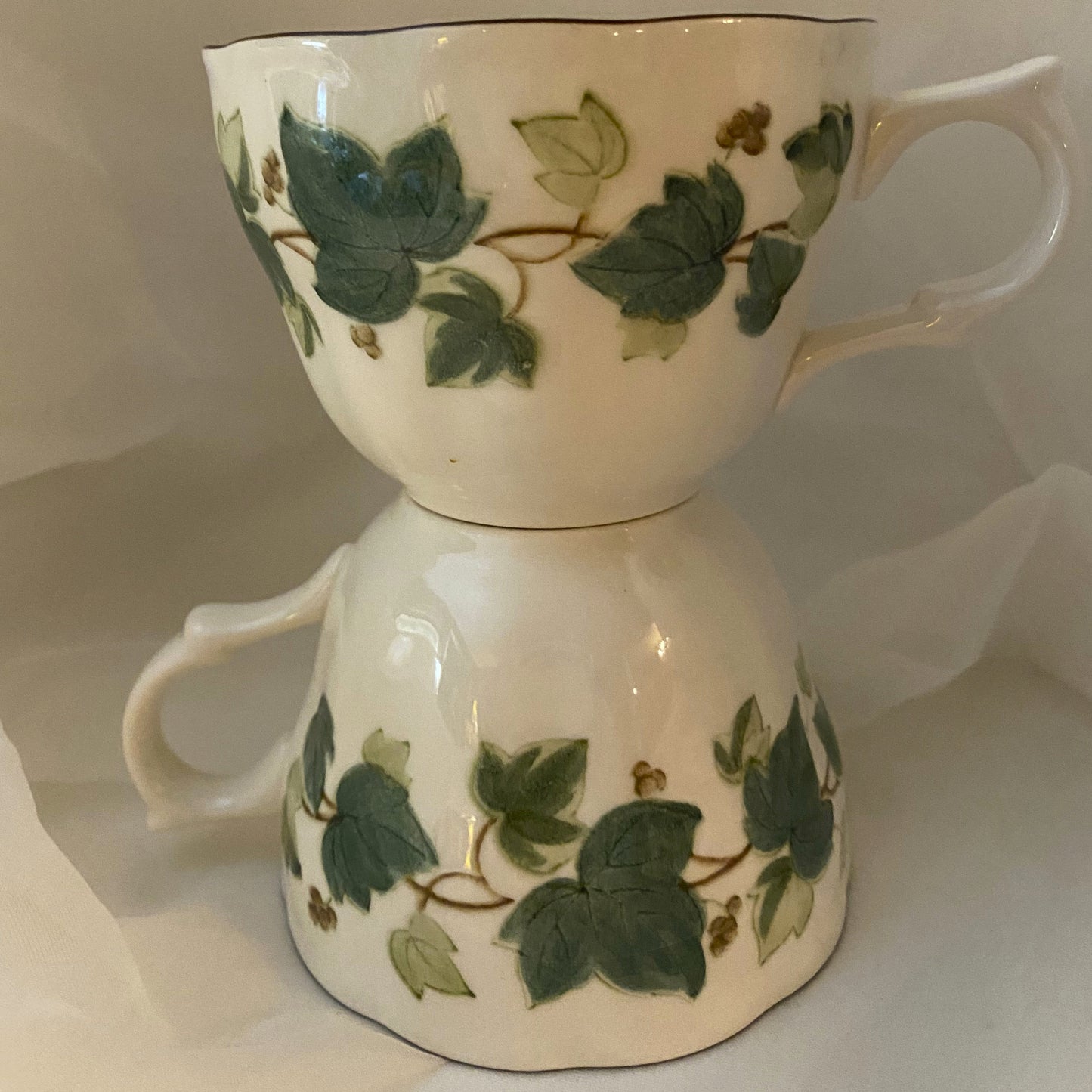 Nikko Greenwood Ivy Ceramic Flat Cups