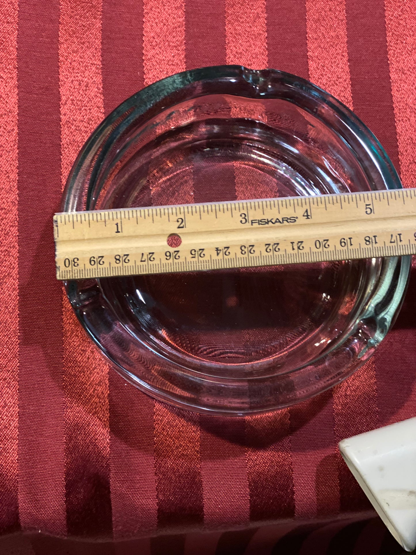 Heavy Round Crystal Ashtray