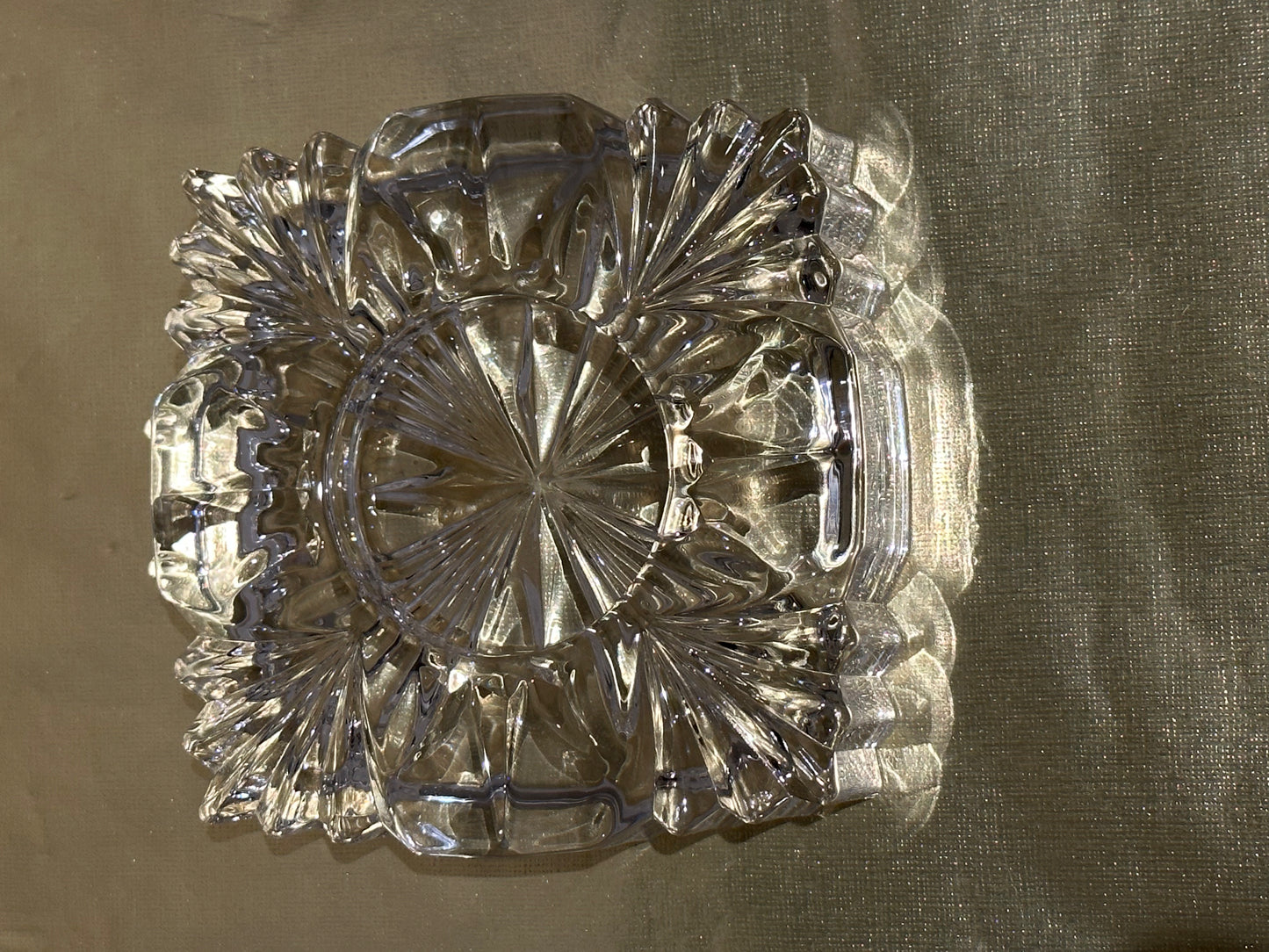 Anna Hutte Bleikristall 24% Lead Crystal Ashtray, Votive Holder