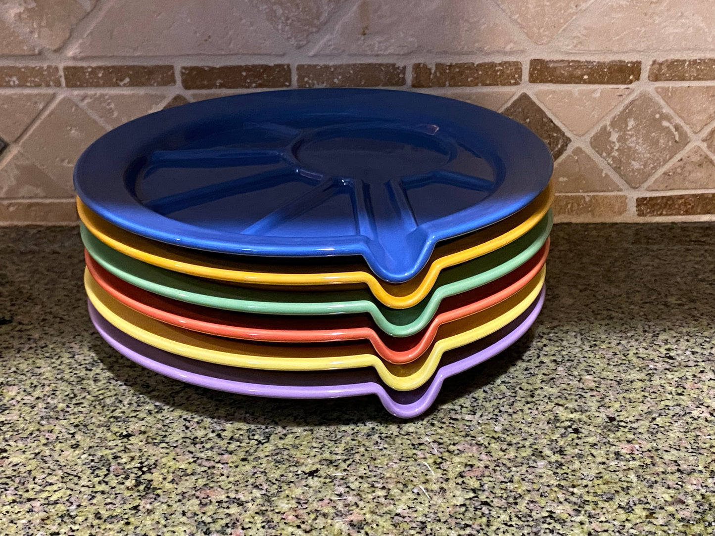 Hoffritz Fondue/Sushi Plates, Set of 6