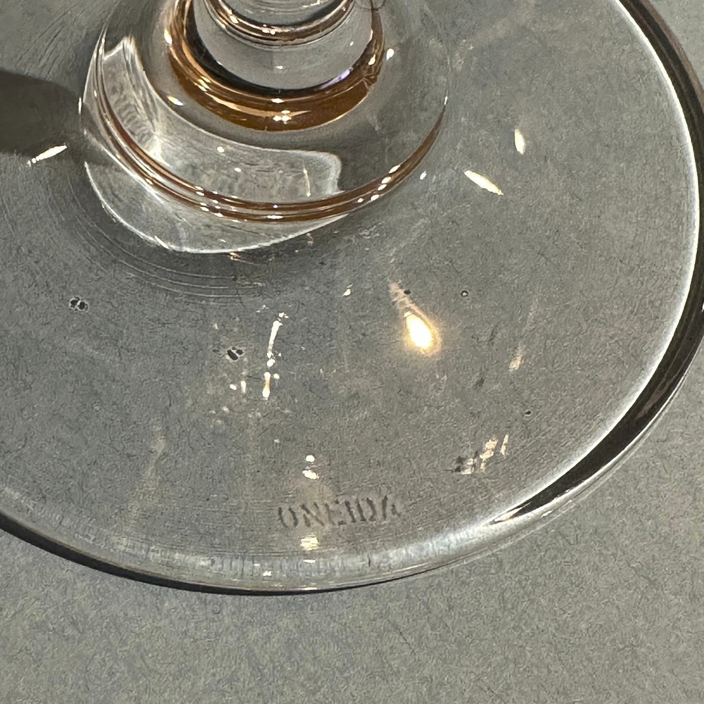 Pair Chateau Gold Champage Flutes by ONEIDA