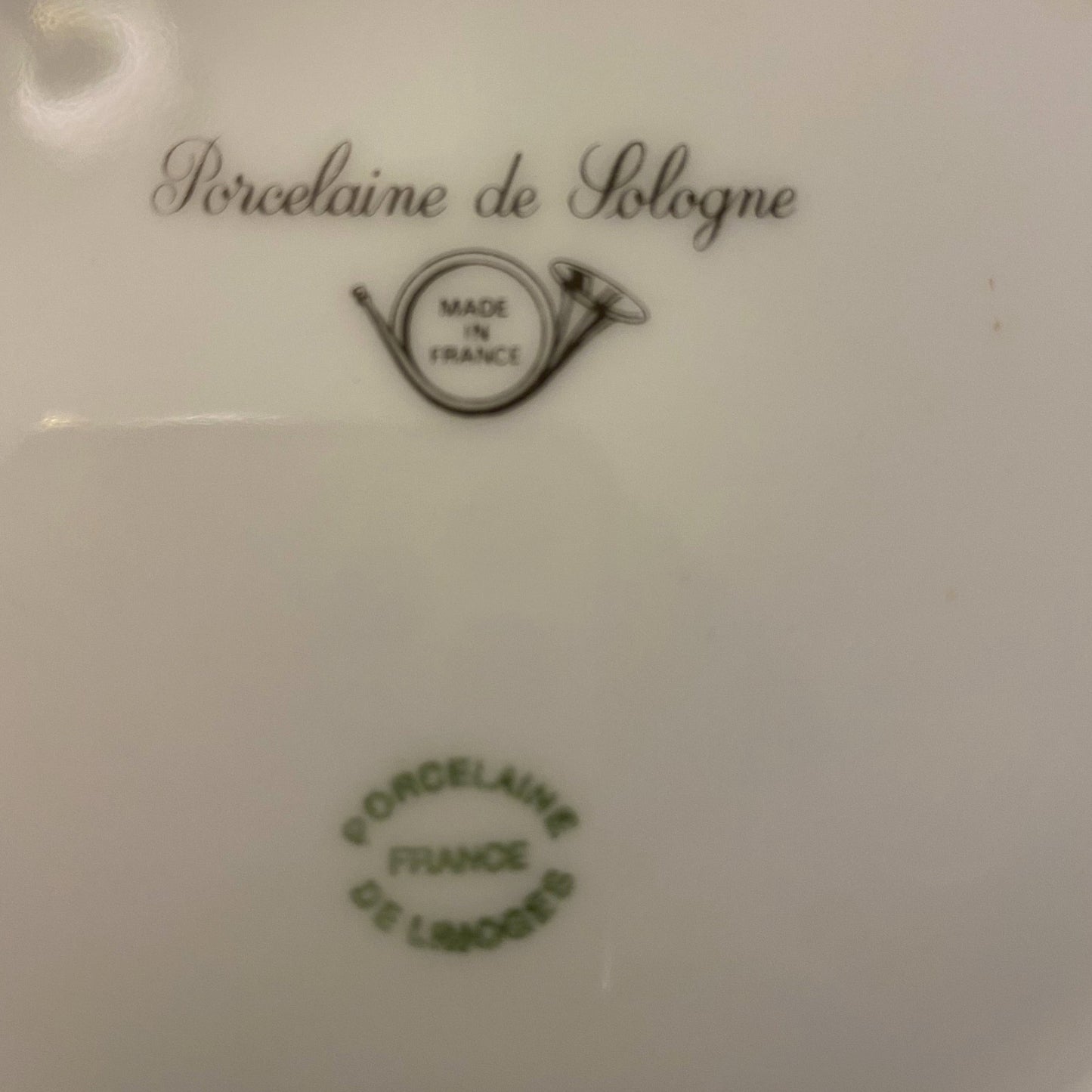Limoges Porcelaine De Sologne Wine & Cheese Plates, Set of 6