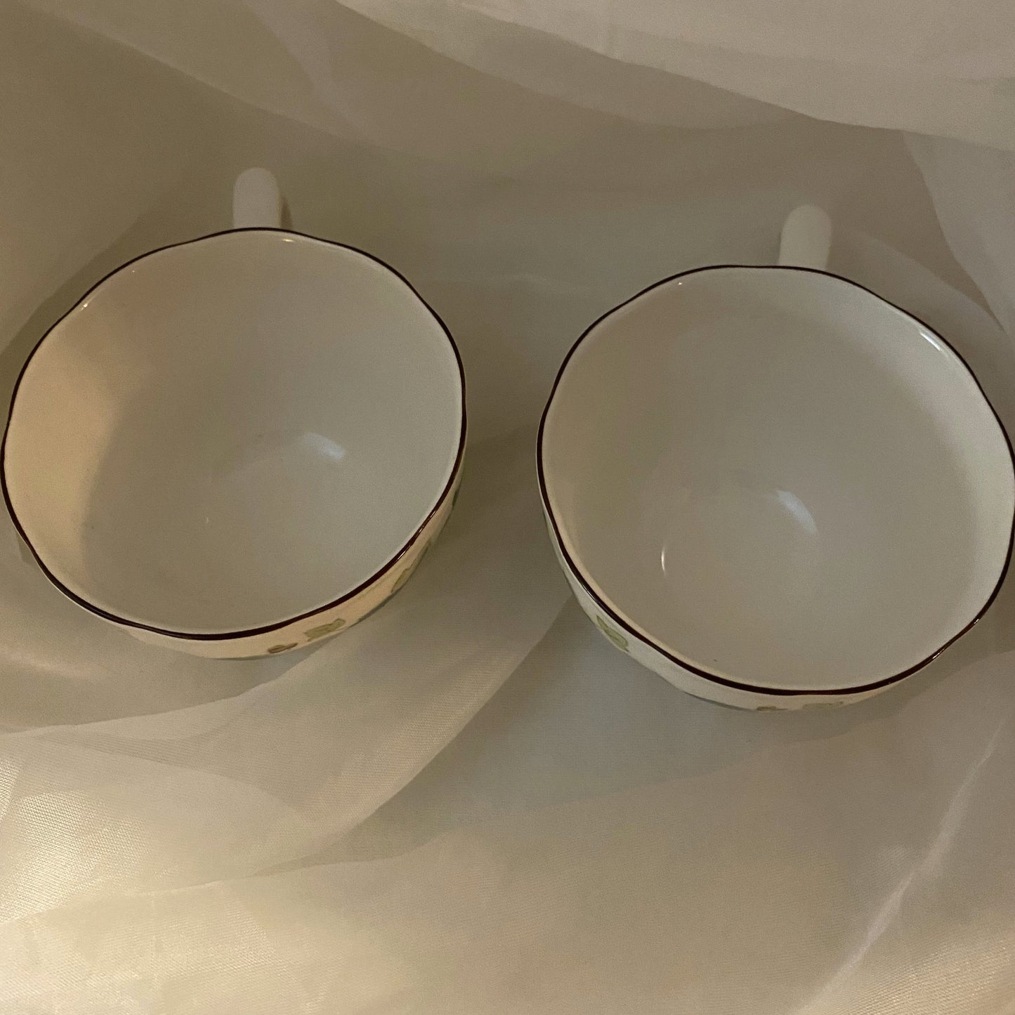Nikko Greenwood Ivy Ceramic Flat Cups