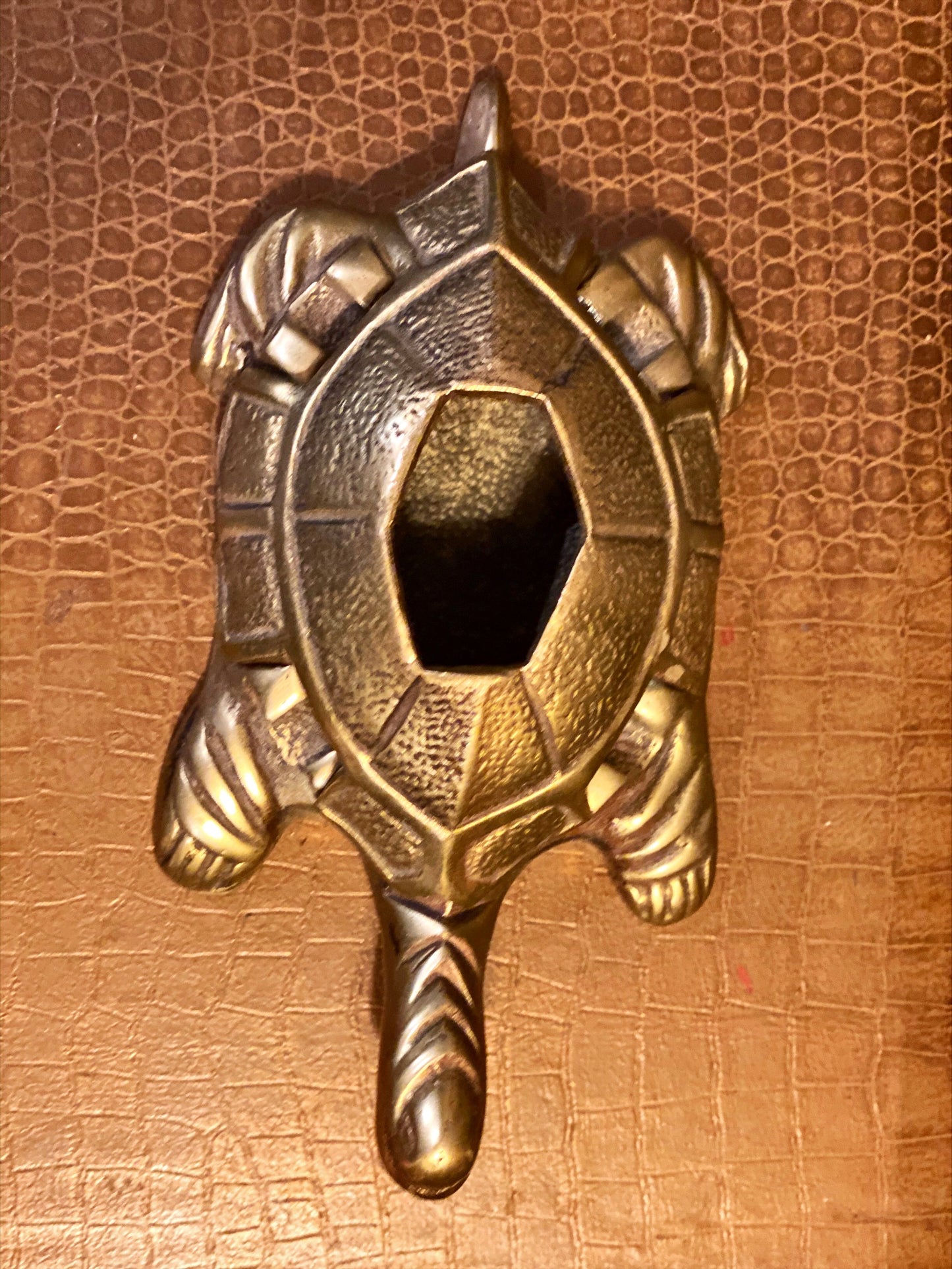 Brass Turtle Ashtray