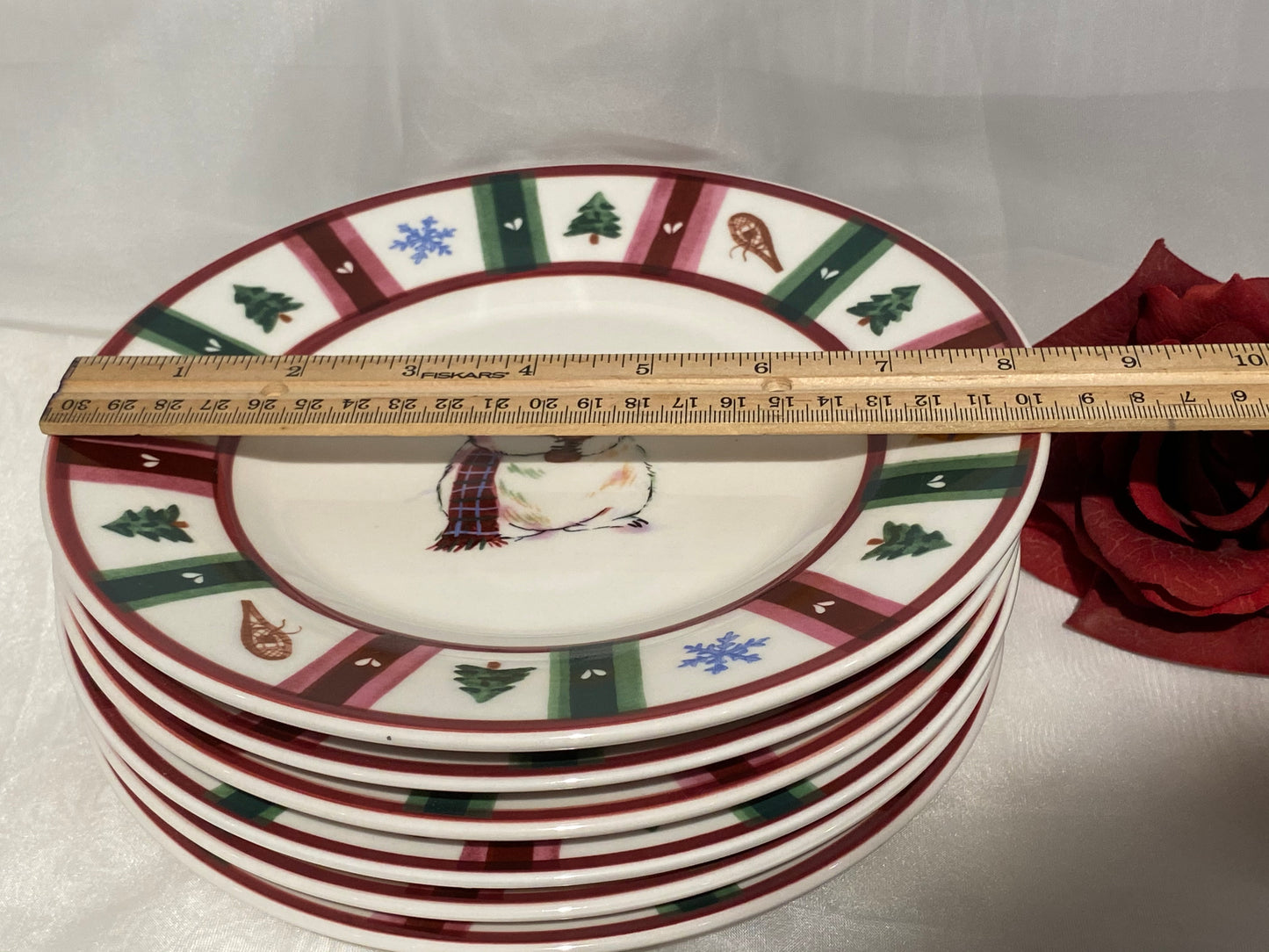 Pfaltzgraff Snow Bear Accent 8” Salad Plate