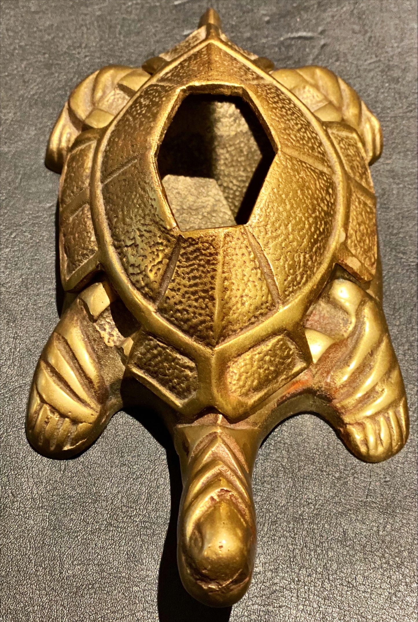 Brass Turtle Ashtray