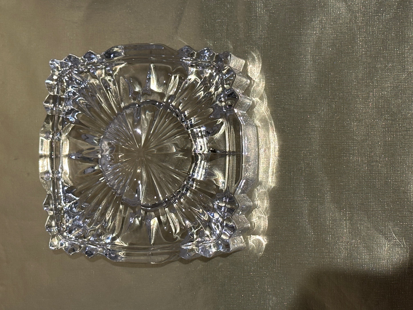 Anna Hutte Bleikristall 24% Lead Crystal Ashtray, Votive Holder