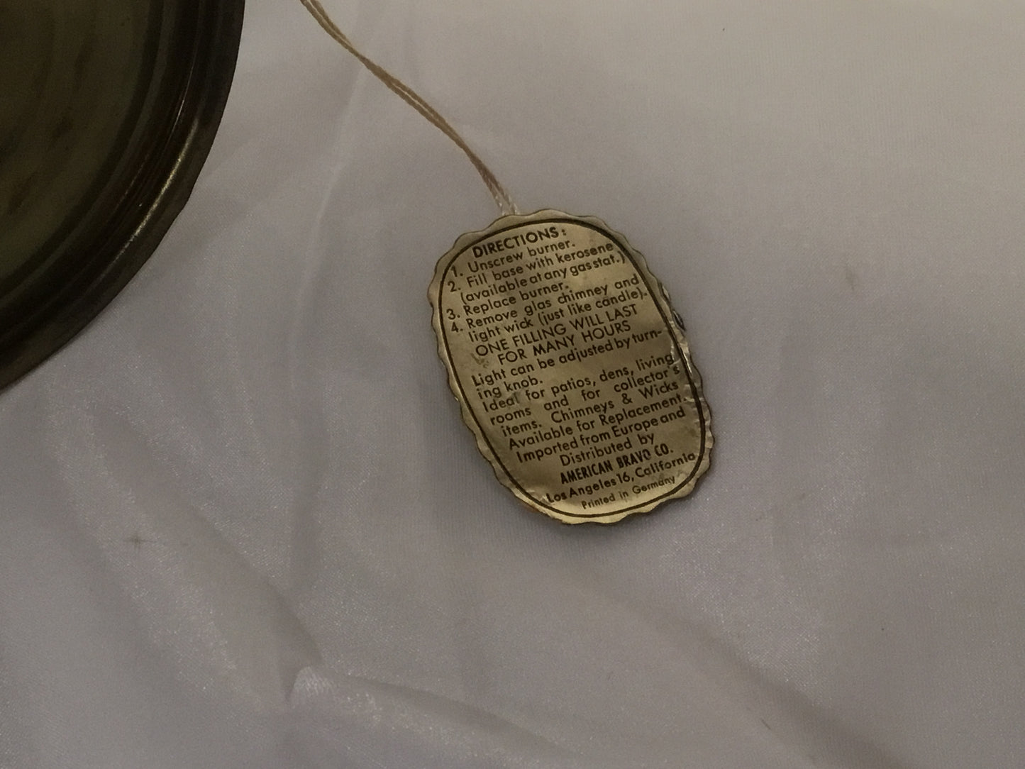 The Bravo Co. Dutch Kerosene Lamp with Reflector