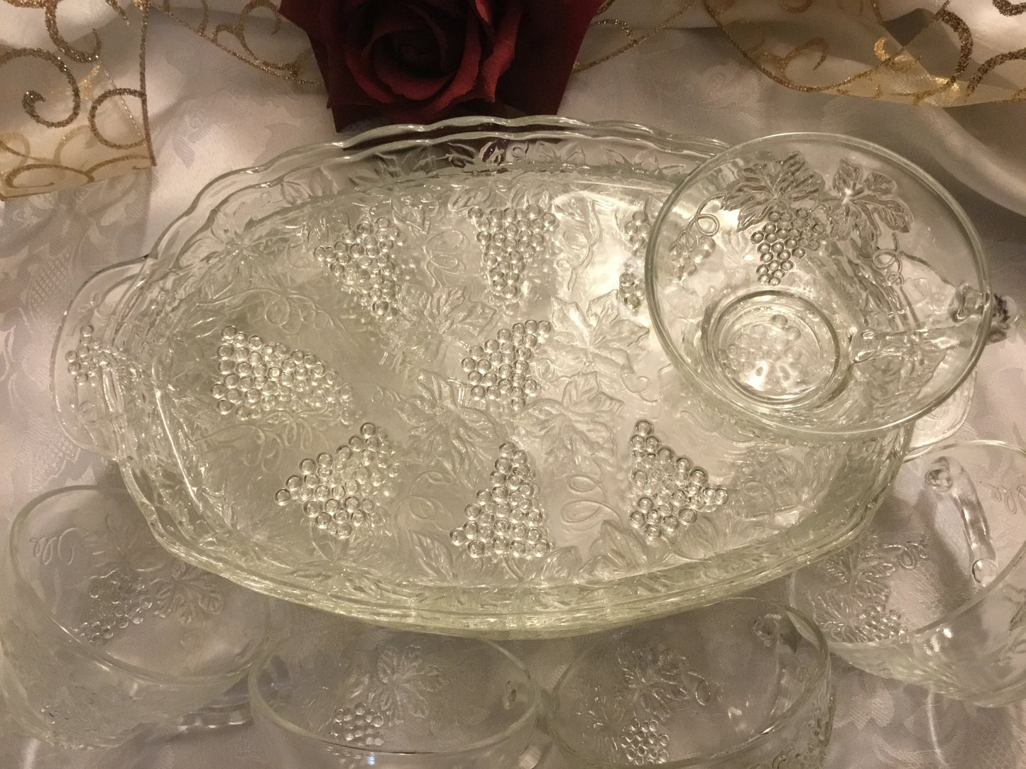 Vintage Anchor Hocking Sandwich Trays - Set of 4