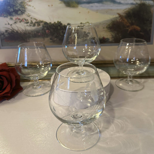 Heritage Brandy Glasses by Princess House - Set of 4