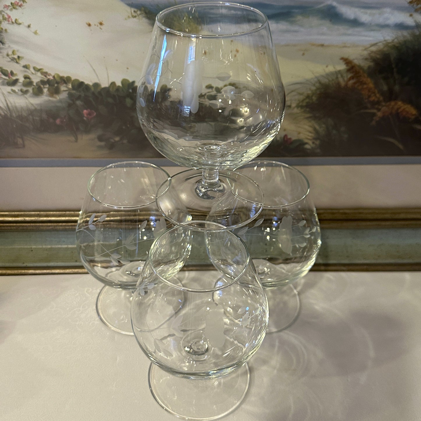 Heritage Brandy Glasses by Princess House - Set of 4
