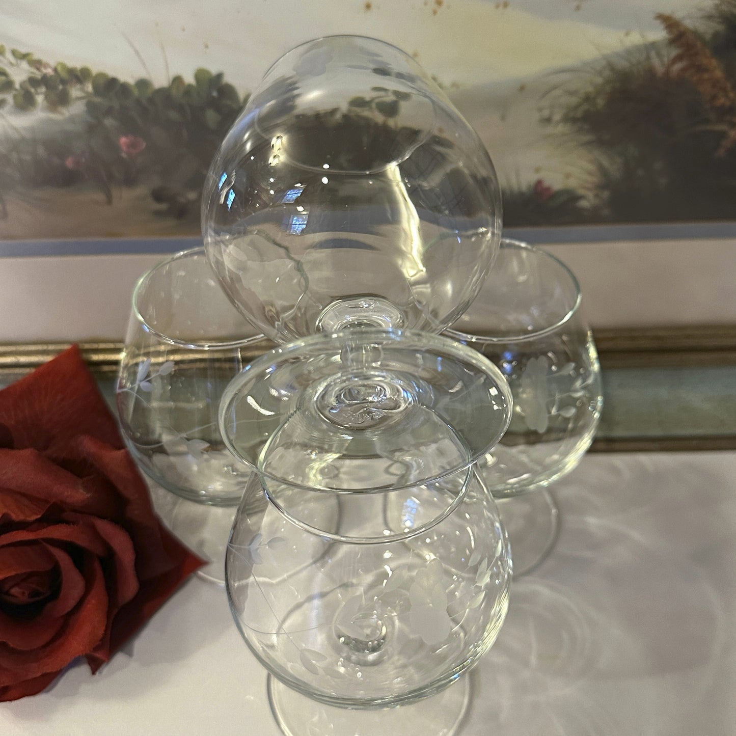 Heritage Brandy Glasses by Princess House - Set of 4