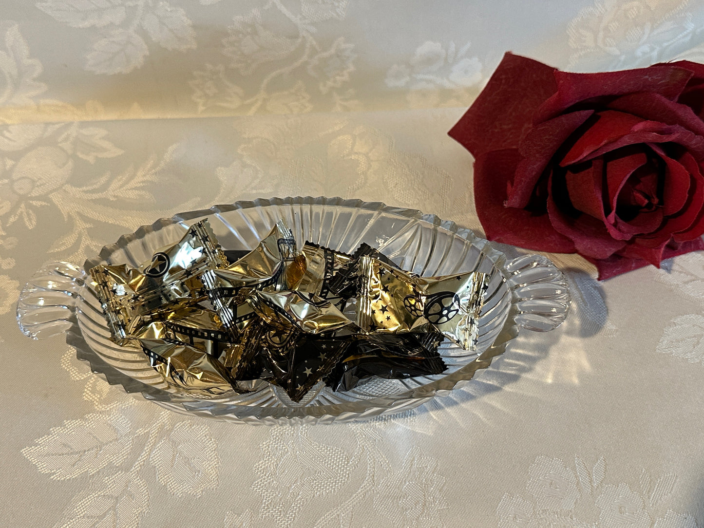 Vintage Hazel Atlas Glass Line 573 Clear Fan & Triangle Pattern Pressed Glass