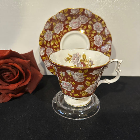 Vintage Royal Albert Tea Cup & Saucer -  Merrie England Balmoral Series