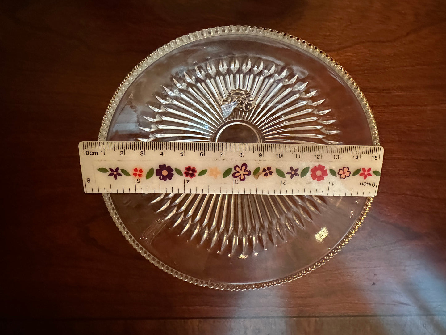 Jeannette Glass Three Footed Glass Bowl