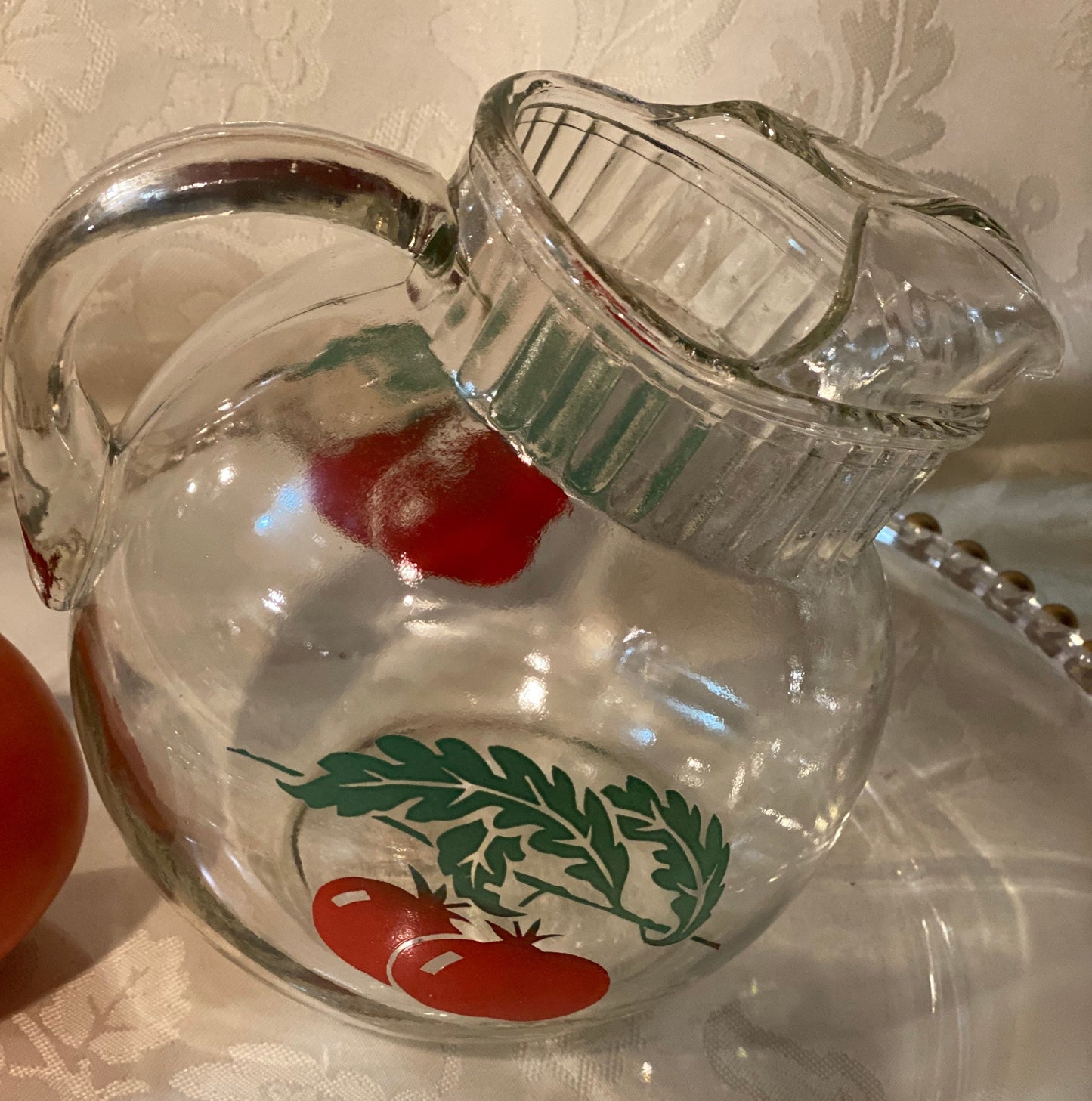 Anchor Hocking Tomato Pitcher