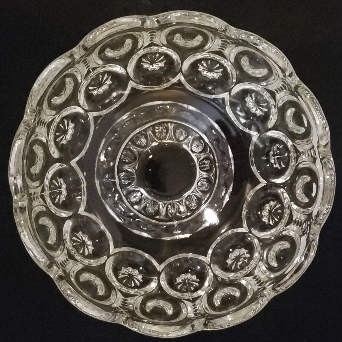 Moon and Stars Clear Glass Bowl