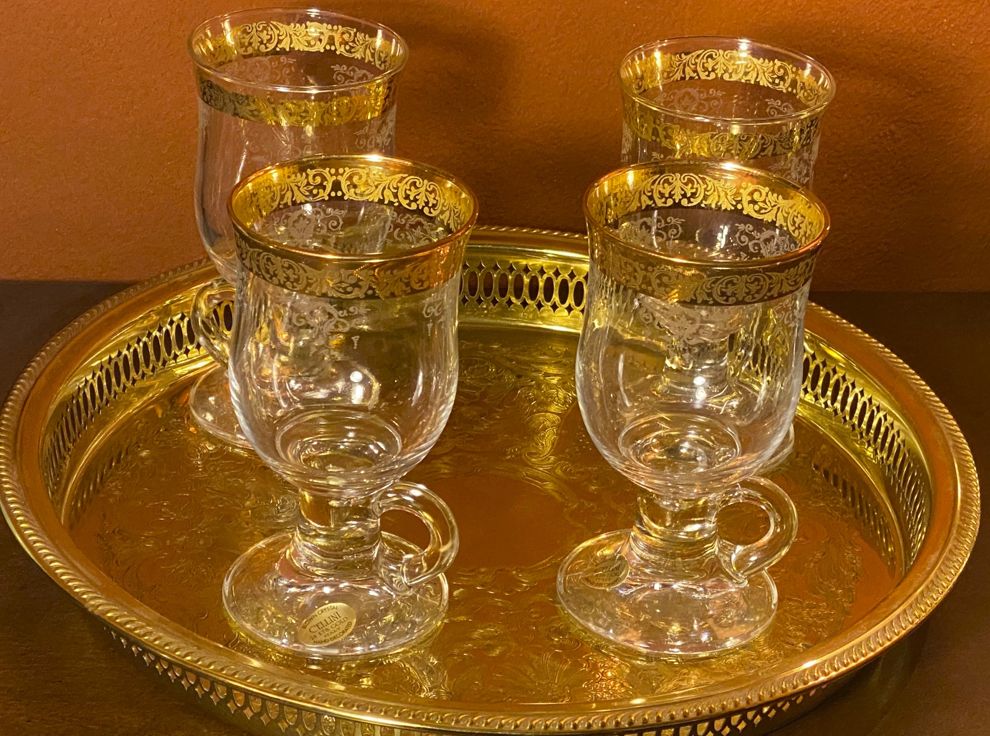 Vintage Cellini Irish Coffee Mugs