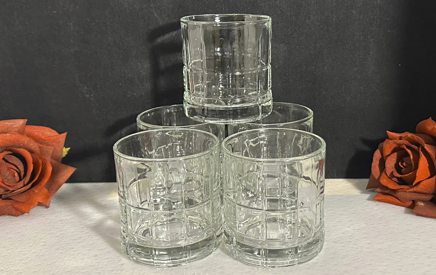 Anchor Hocking Manchester Rocks Old Fashioned Whiskey Glasses