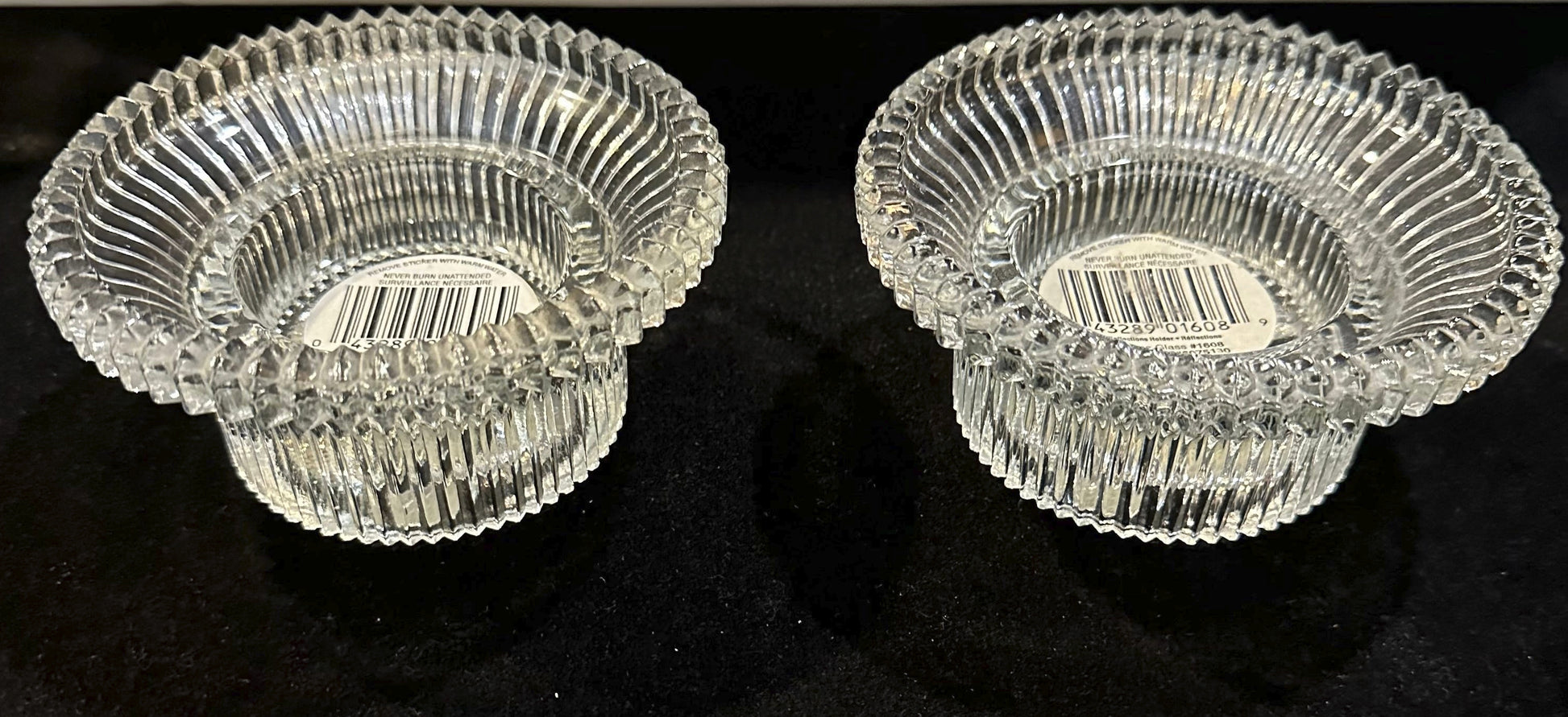 Pair of Indiana Glass #01608 Candle-lites