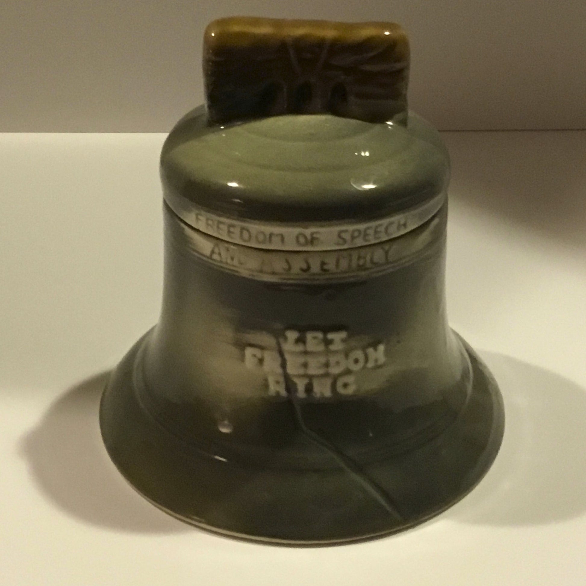 Vintage House Of Webster Ceramic "Let Freedom Ring" Cookie Jar