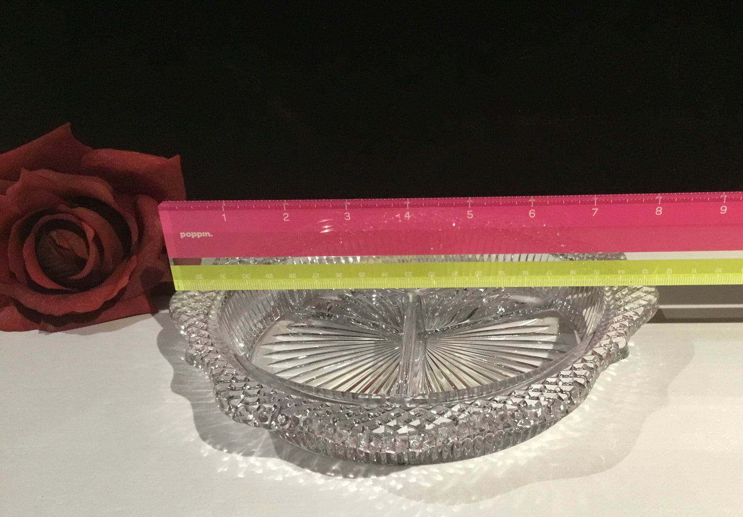 3 Part Relish English Hobnail Clear by Westmoreland