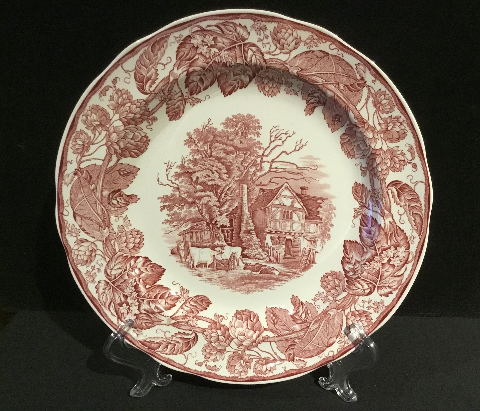 Dinner Plate Archive Collection Cranberry by SPODE  Media 1 of 6