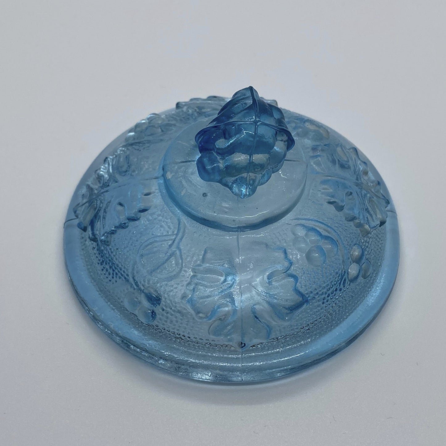 Jeanette Pressed Glass Footed Candy Dish With Lid