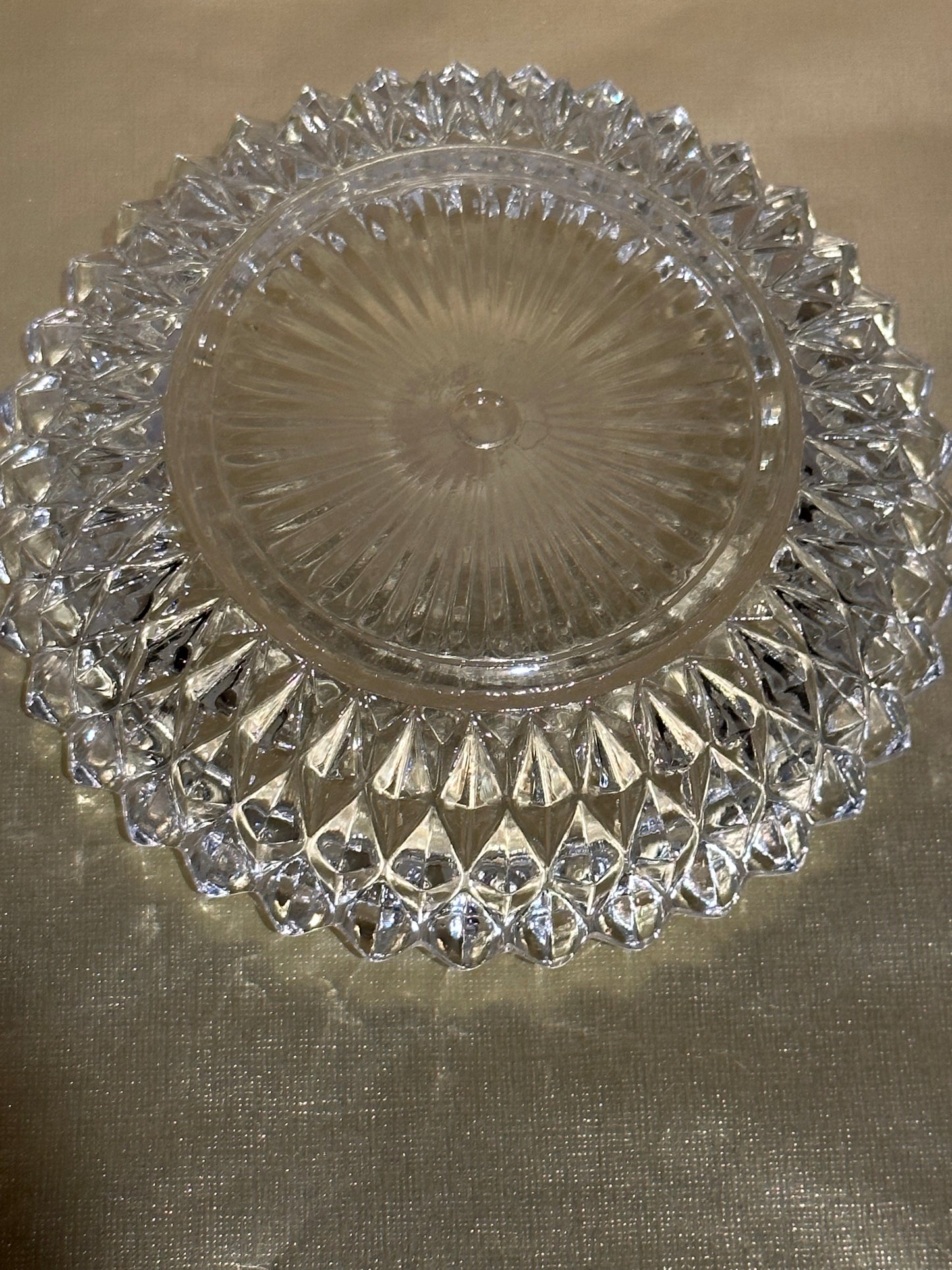 Diamond Point Indiana Glass Ashtray Trinket