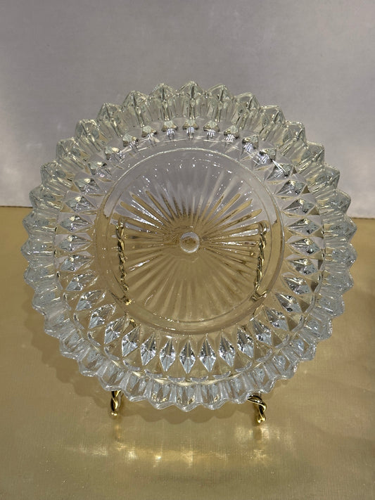 Diamond Point Indiana Glass Ashtray Trinket