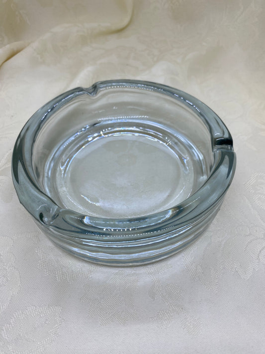 Heavy Round Crystal Ashtray