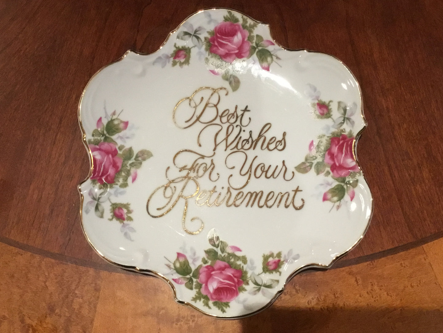 Best Wishes For Your Retirement Plate