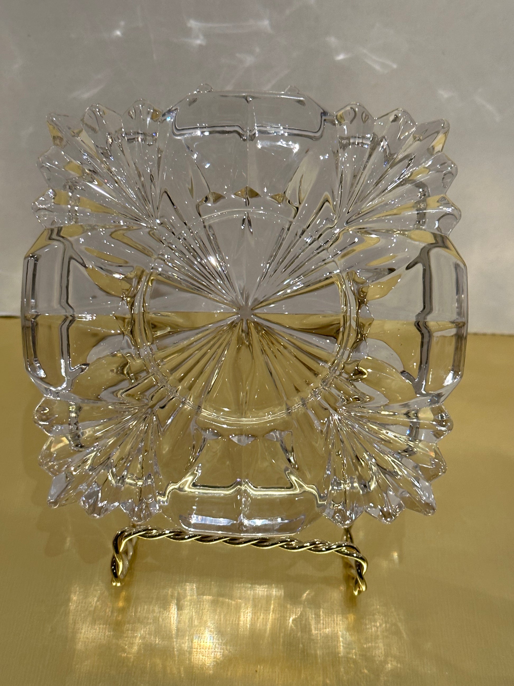 Anna Hutte Bleikristall Ashtray 24% Lead Crystal Ashtray, Votive Holder