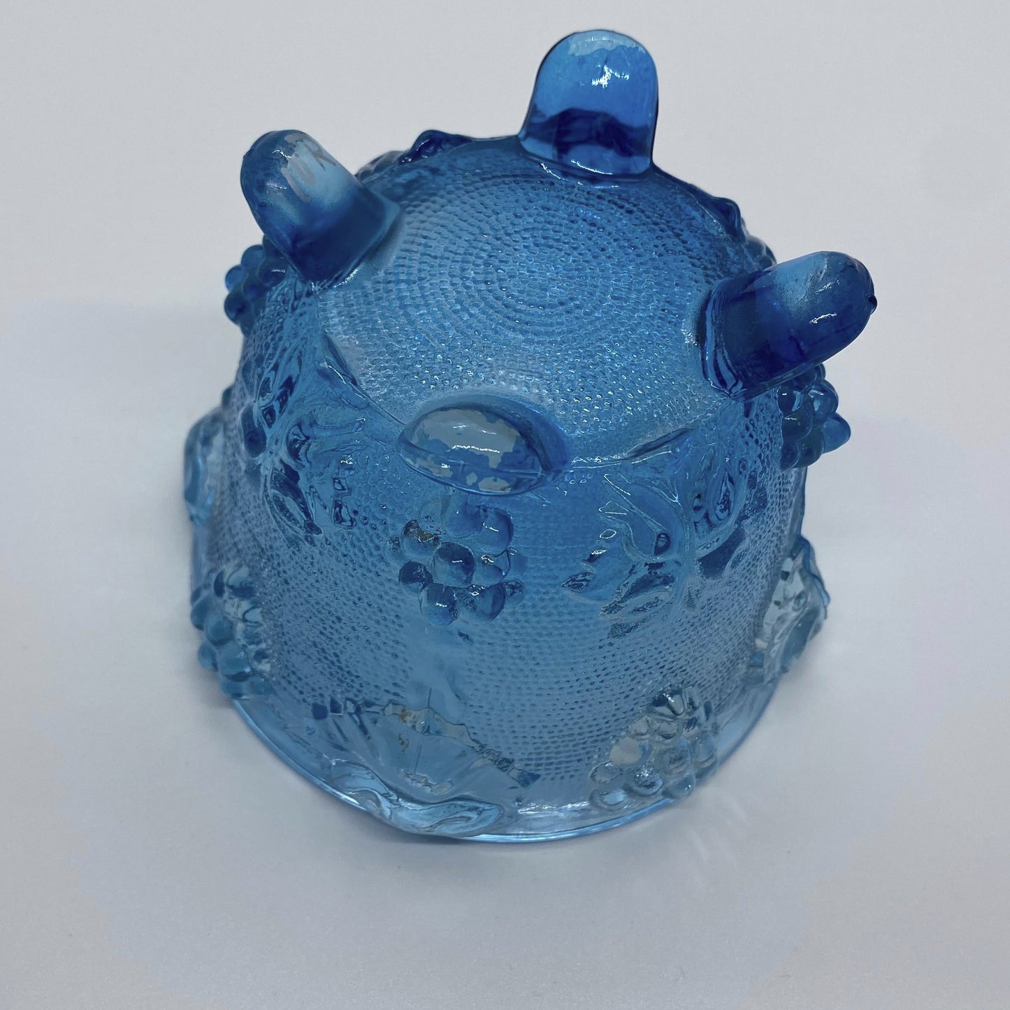 Jeanette Pressed Glass Footed Candy Dish With Lid